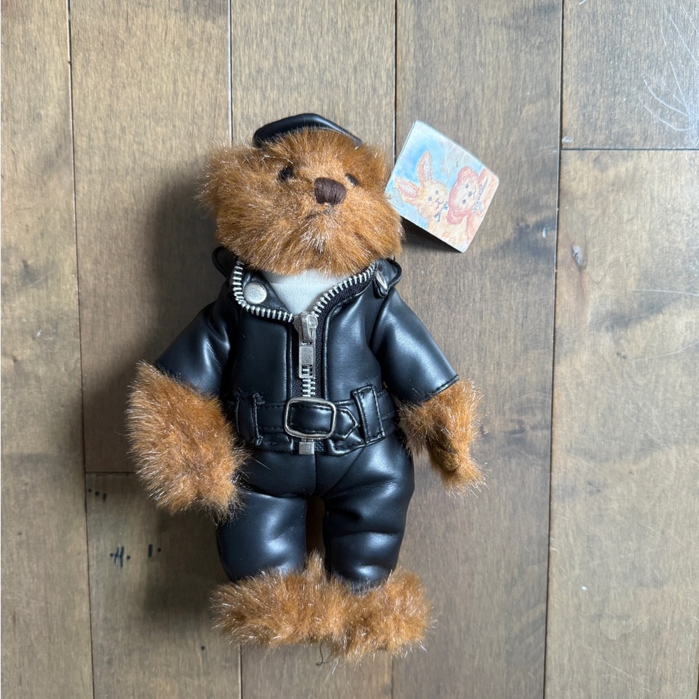 Harley-Davidson Black and Brown Teddy Bear